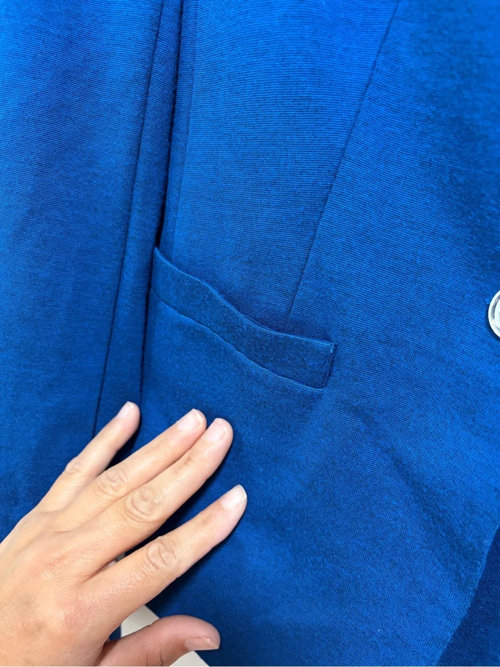 Michael Kors Royal Blue Single-Button Blazer